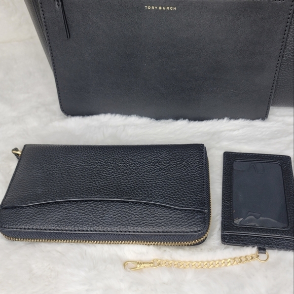 NWT TORY BURCH 4 SET Matching  Shoulder Tote Bag Purse Handbag Wallet + + - Picture 5 of 14